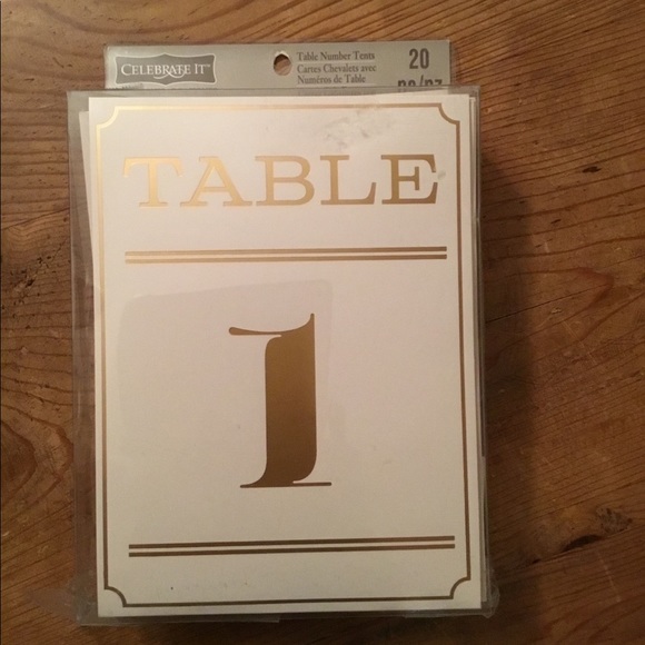 🌸 $3 if bundled CELEBRATE IT Table Number Tents - Picture 1 of 5